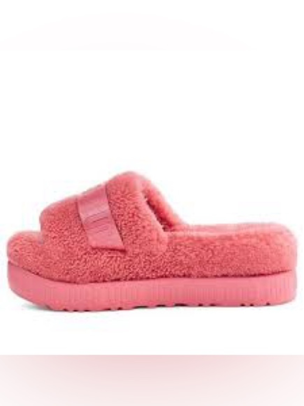 UGG Plush Slide Mule in Coral Pink